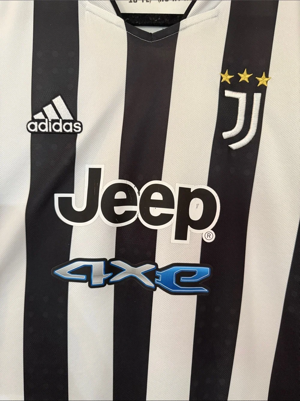 adidas Black and White Striped Soccer Jersey - Picture 2 of 4
